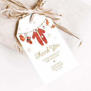 Santa Christmas Baby shower Favorieten Tags Cadeaulabel