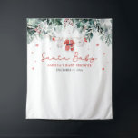 Santa Christmas Baby shower Photo Booth Achtergron Wandkleed<br><div class="desc">De Santa Christmas Baby shower Photo Booth Achtergrond is de perfecte aanvulling op uw vakantie-thema baby shower. Met feestelijke Santa-geïnspireerde design met schattige baby-accenten, deze achtergrond creëer een charmante en leuke setting voor het vastleggen van onvergetelijke momenten. Ideaal voor het toevoegen van een vleugje vakantiejuichen, het is een heerlijke manier...</div>