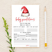 Santa Christmas Baby shower voorspellingen activit Briefpapier