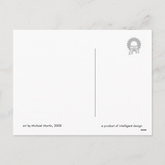 Santa Christmas Briefkaart - HoHoHo (Achterkant)