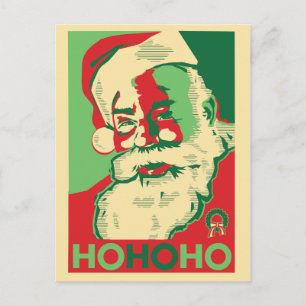 Santa Christmas Briefkaart - HoHoHo