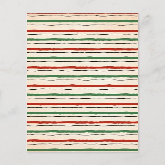 Santa Christmas Cookie Exchange Stemmen Kaart (Achterkant)