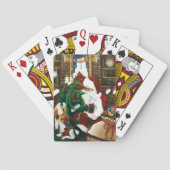 Santa Christmas Dragon Fantasie Speelkaarten (Achterkant)