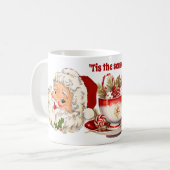  Santa Christmas Elegant Leuke Mok (Voorkant links)