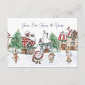 Santa Christmas Elf Rudolph Enclosure Kaart (Voorkant)