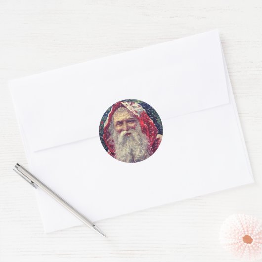  Santa Christmas Envelope Stickers (Envelop)