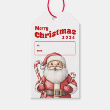Santa Christmas Gift Label