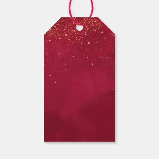 Santa Christmas Gift Label Cadeaulabel (Achterkant)