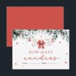 Santa Christmas Hoeveel Snoepjes Baby shower spel Informatiekaartje<br><div class="desc">Voeg wat feestelijk plezier toe aan je baby shower met onze How Many Snoepjes Christmas Game! Dit zoete vakantiespel heeft een pot vol met kleurrijke snoepjes en gasten moeten raden hoeveel snoepjes er binnen zijn. De persoon met de beste inschatting wint een vrolijke prijs! Het is een leuke en interactieve...</div>