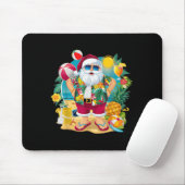 Santa Christmas In July On Beach Hawaiian Summer V Muismat (Met muis)