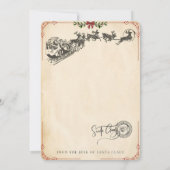 🎅 santa christmas in u kaart (Achterkant)