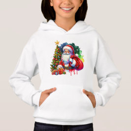 Santa Christmas Kinder Hoodie - Feestelijk en Geze