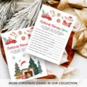 Santa Christmas Memory Game Feestdagenkaart