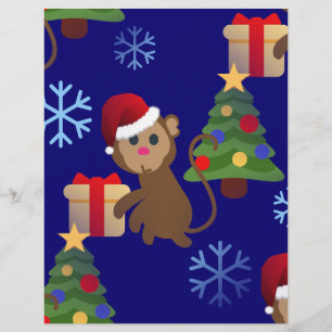 santa christmas monkey emoji