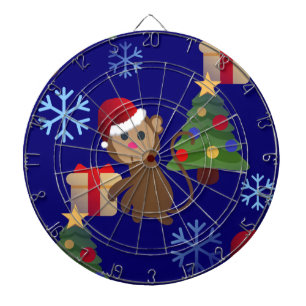 santa christmas monkey emoji dartbord