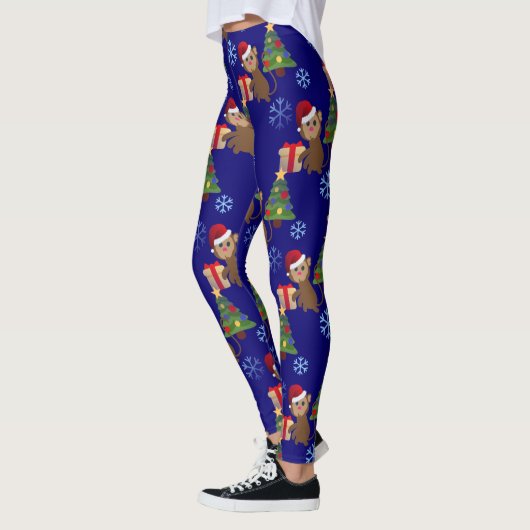 santa christmas monkey emoji leggings (Links)