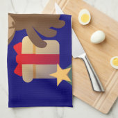 santa christmas monkey emoji theedoek (Quarter Fold)