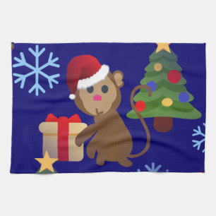 santa christmas monkey emoji theedoek