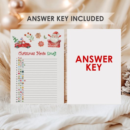 Santa Christmas Movie Emoji Game Feestdagenkaart