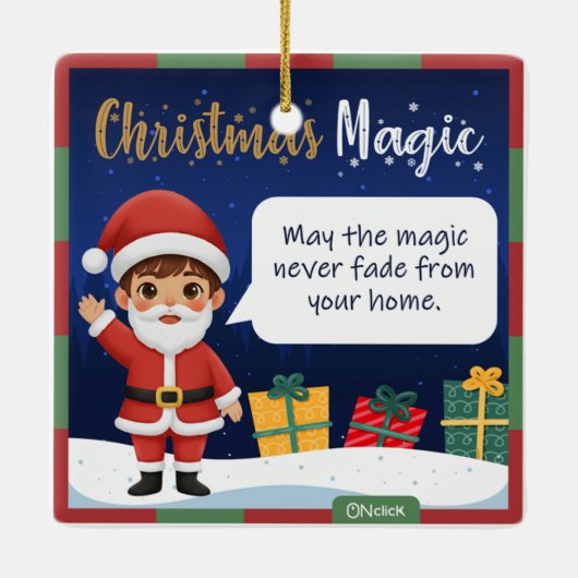 Santa Christmas Ornament (Achterkant)