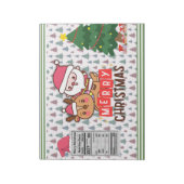 Santa Christmas Party Chip Bag Wrappers Favorieten Notitieblok (Linkerzijde)