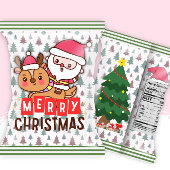 Santa Christmas Party Chip Bag Wrappers Favorieten Notitieblok