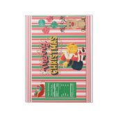 Santa Christmas Party Chip Bag Wrappers Favorieten Notitieblok (Linkerzijde)
