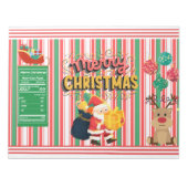 Santa Christmas Party Chip Bag Wrappers Favorieten Notitieblok (Voorkant)