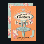 Santa Christmas Party Sign Mod Retro Kaart<br><div class="desc">Vet en helder kerstfeest met leuke lettertypen met een moderne retro-vibe. Kenmerken Vegas stijl teken met funky kleuren van roze, rood, licht rood, minty groen, sinaasappel en romig wit, Santa Claus, martini cocktail. Ideaal voor een cocktailparty, een kantoor-feest of een kerstfeest in Las Vegas! Alle bewoordingen kunnen worden gewijzigd, behalve....</div>