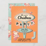 Santa Christmas Party Sign Mod Retro Kaart<br><div class="desc">Vet en helder kerstfeest met leuke lettertypen met een moderne retro-vibe. Kenmerken Vegas stijl teken met funky kleuren van roze, rood, licht rood, minty groen, sinaasappel en romig wit, Santa Claus, martini cocktail. Ideaal voor een cocktailparty, een kantoor-feest of een kerstfeest in Las Vegas! Alle bewoordingen kunnen worden gewijzigd, behalve....</div>