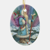 SANTA CHRISTMAS PORCELAIN KERAMISCH ORNAMENT (Achterkant)