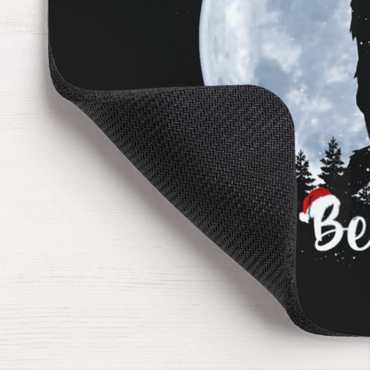 Santa Christmas Rock Sasquatch Xmas Girl T Shirt  Muismat (Hoek)