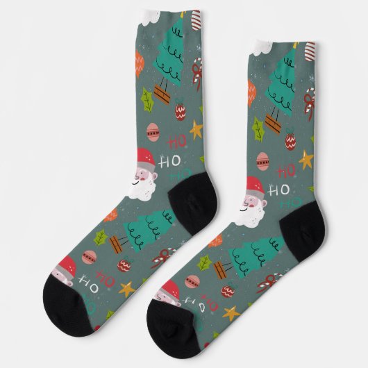 Santa Christmas Socks Sokken (Links)