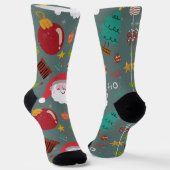 Santa Christmas Socks Sokken (Gebogen)
