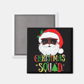 Santa Christmas Squad Black Men African American P Magneet (Voorkant / Achterkant)