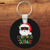Santa Christmas Squad Black Men African American P Sleutelhanger (Voorkant)
