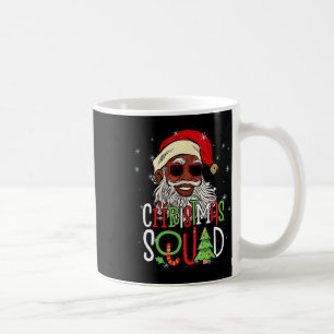 Santa Christmas Squad Zwart Mannen Afro-Amerikaans Koffiemok
