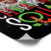 Santa Christmas Squad Zwart Mannen Afro-Amerikaans Poster (Hoek)