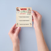 Santa Christmas Ugly Sweater Stemmende Kaart (Hand)