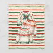 Santa Christmas Ugly Sweater Stemmende Kaart (Achterkant)