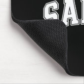 Santa Christmas Varsity Text With Hat Family Xmas Muismat (Hoek)