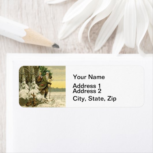  Santa Christmas Victoriaans vakantie Etiket (Insitu)