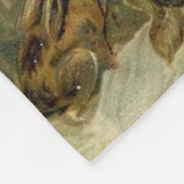  Santa Christmas Victoriaans vakantie Fleece Deken (Hoek)