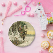  Santa Christmas Victoriaans vakantie Papieren Bordje (Feest)