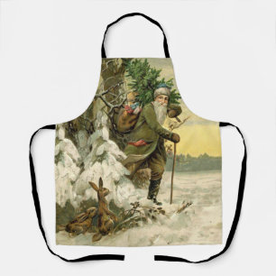 Santa Christmas Victoriaans vakantie Schort