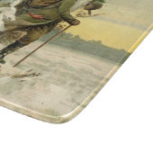  Santa Christmas Victoriaans vakantie Snijplank (Hoek)