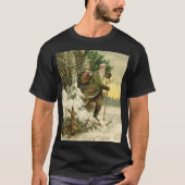  Santa Christmas Victoriaans vakantie T-shirt (Voorkant)