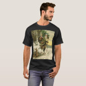  Santa Christmas Victoriaans vakantie T-shirt (Voorkant volledig)