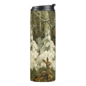  Santa Christmas Victoriaans vakantie Thermosbeker (Gedraaid links)