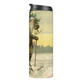  Santa Christmas Victoriaans vakantie Thermosbeker (Geroteerd rechts)